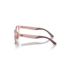 Óculos De Grau Para Crianças Emporio Armani Feminino Undefined Shiny Transparent Pink